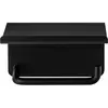 MGA Modo Toiletrolhouder Met Plateau Black | Zwart | Staal