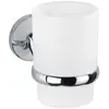 Wenko Tandenborstelhouder Cuba 11,5 Cm Glas/zink Wit/zilver