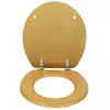 WENKO Abattant WC Universel Doré ALDENO | Cuvette Toilette Résistant à...