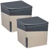 Wenko 2 Cube déshumidificateur, 2x 1,0 kg, Déshumidificateur, Beige