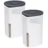 WENKO Déshumidificateur DROP | Lot de 2 appareils | Absorbeur d'Humidité et Odeurs | Salle de Bain, Chambre - jusqu'à 80m³ | Blanc