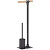 Wenko Serviteur WC Forli avec porte-rouleau et brosse à WC - Noir