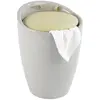 Tabouret - WENKO - Candy - 20 litres - Plastique ABS - Taupe Pastel