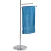 WENKO Porte Serviettes Salle de bain sur pied, 2 barres porte serviett...