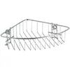 WENKO Etagère d'angle de douche Classic, panier de douche d'angle, fix...