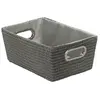 WENKO Panier de Salle de Bains Chromo Gris Panier de Bain Gris