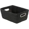 WENKO Panier de salle de bains Chromo noir panier de bain Noir