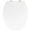 WENKO Abattant WC avec frein de chute "easy close" Bironi Premium, fixation inox 'fix clip', Duroplastique, surface antibactérienne