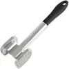 Fackelmann Attendrisseur à viande avec poignées Soft Grip pour éviter de glisser - Marteau à viande à surface rugueuse et lisse - Pleur à viande pour placage et tapotement