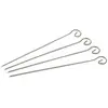 Fackelmann 56701 Lot de 4 brochettes pour Barbecue, Acier Inoxydable, ...