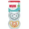 Nuk 2 Sucettes Perfect Match Air 18-36m Zèbre/Lion