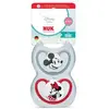 Nuk 2 Sucettes Perfect Match Air 6-18m Minnie