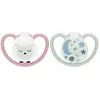 Nuk 2 Sucettes Perfect Match Air Nuit 0-6m Mouton