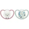 Nuk2 Sucettes Perfect Match Air Nuit 18-36m Mouton