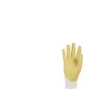 Gant Sahara 100 Taille 7 jaune tricot de coton avec nitrile EN 388