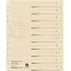 herlitz - intercalaires, A4 extra large, carton recyclé, Jaune, Pqt 10