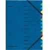 herlitz trieur, format A4, carton, 12 compartiments, bleu