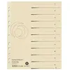 herlitz intercalaires, A4 extra large, en carton manille,
