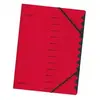 herlitz trieur easyorga, A4, carton, 12 compartiments, rouge