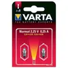 Varta Lot de 2 ampoules pour lampe de poche Argon à vis 742 - 2,25 V - 0.25 A