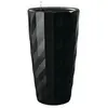 Pot de fleur LECHUZA Diamante Premium - kit complet, noir brillant