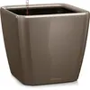 Lechuza Pot Quadro Premium LS 21 - kit complet, taupe brillant 21 cm