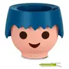 LECHUZA Jardinière de table OJO ALL-IN-ONE Bleu océan