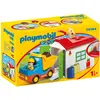 Playmobil 1.2.3 70184 Ouvrier avec camion et garage