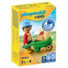PLAYMOBIL - 70409 - PLAYMOBIL 1.2.3 - Ouvrier avec brouette