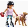 PLAYMOBIL 71739 Jeune fille rolleuse avec Retriever
