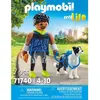 PLAYMOBIL 71740 Homme sportif avec Border Collie