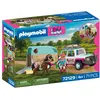PLAYMOBIL I love horses 72129 Véhicule avec remorque à chevaux