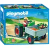 Playmobil Fermière, tracteur faucheuse