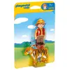 PLAYMOBIL 1,2,3, 6976 RANGER MET TIJGER / AVENTURIER TIGRE