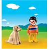 Playmobil 1.2.3 9256 Garçon avec chien