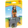 Playmobil 1.2.3 9381 Soigneuse avec éléphanteau