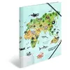HERMA 19634 CLASSEUR A3 MOTIF ANIMAUX DE LA MATERNELLE CARTE DU MONDE