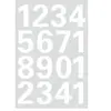 Merkloos / Sans marque HERMA - étiquettes à chiffres 0-9, 25 mm, chiffres en blanc, résistant aux intempéries, film, contenu: 1 feuille -4170