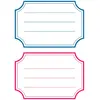 12 étiquettes scolaires lignées 82x55mm Herma bleu & rouge