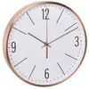 TFA Dostmann Horloge murale radio-pilotée avec cadre en métal cuivré, métal, cuivre, L 310 x l 55 x H 340 mm
