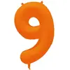 Riethmüller - Folieballon cijfer 9 - neon oranje - 86 cm