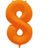 Riethmüller - Folieballon cijfer 8 - neon oranje - 86 cm