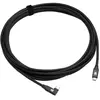 CobraTether Câble USB-C vers USB-C 90°, 5 m, noir