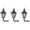 Faller Appliques murales LED,Lanterne hexagonale avec couronne, 3pcs