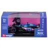 Voiture Bburago 1/43 Racing 2023 F1 Alpine avec casque Ocon