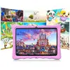 Tablette Tactile Enfant Uverbon Double SIM WiFi 10.1 Pouces 4G avec logiciel éducatif et étui à l'épreuve Enfant