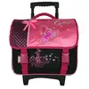 CYBEL Cartable à Roulettes 38 cm 2 Compartiments.+ 1 poche Rose Enfant