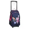Sac à dos à roulettes Lililou Chat Bleu marine Bagtrotter