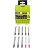 Coffret de 10 lames spéciales pour scie sauteuse RYOBI One+ RAK10JSBWM