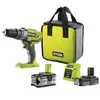 RYOBI - Perceuse-visseuse à percussion 18V ONE+ 50 Nm + 2 batteries 4 ...